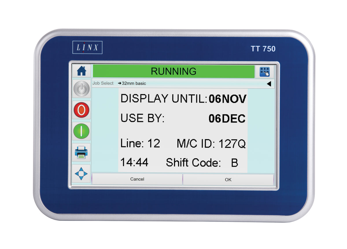 Linx TT 750 overprinter, alternate view