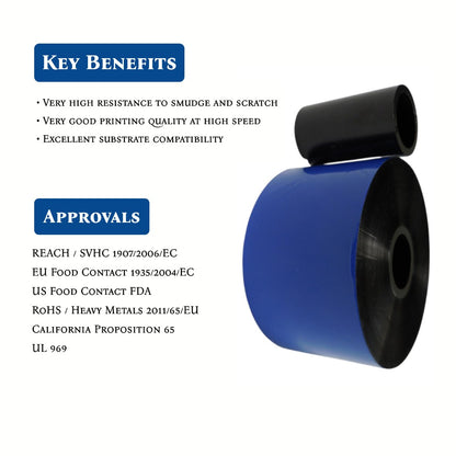 TTO ribbon printing lot codes on packaging film, third view
