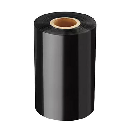 Roll of coated-side-out wax thermal transfer ribbon, 4.02 inches wide