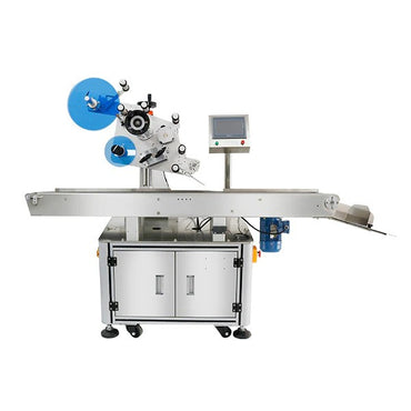 Automatic merge label applicator for boxes, cartons and flat products