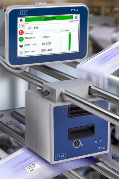 Linx TT 500 thermal transfer overprinter with 32mm printhead
