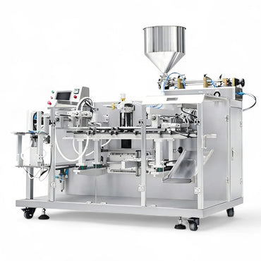 Automatic doypack pouch filling and sealing machine