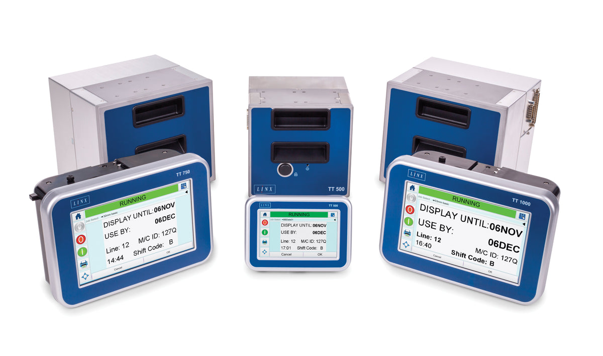 Linx TT 750 ribbon cassette and touchscreen