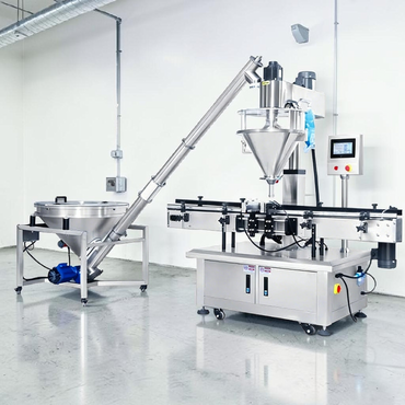 Automatic auger powder filling machine with vibrating feeder and servo control