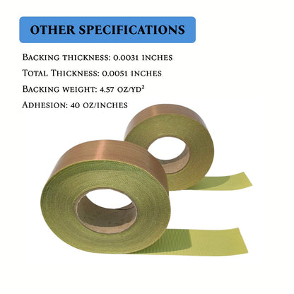 5 mil PTFE fiberglass tape in use, sixth view