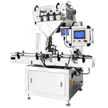 Fully automatic vibratory powder and granule jar filling machine